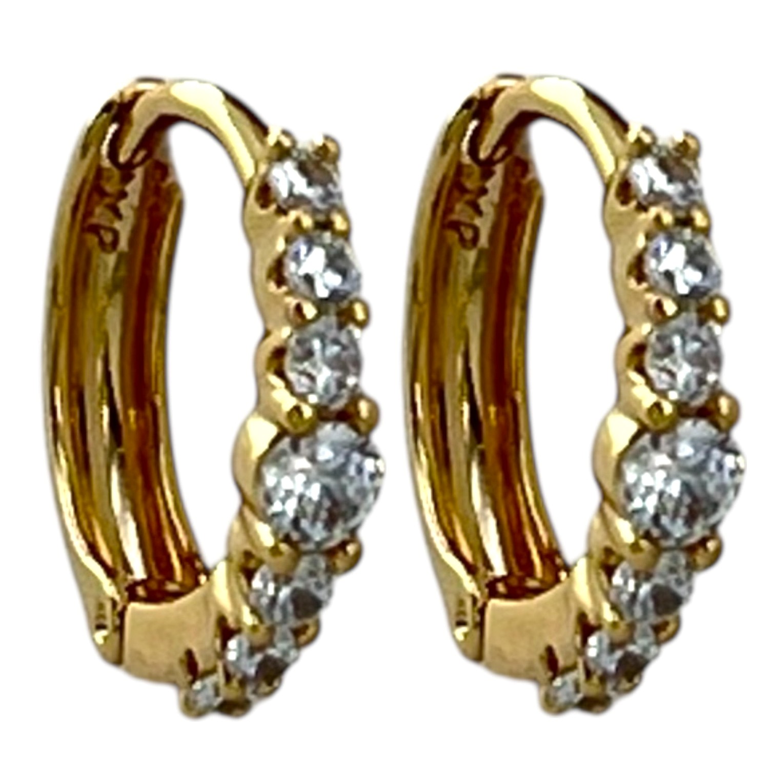 گوشواره زنانه ژوپینگ مدل نگین جواهری کد E6235