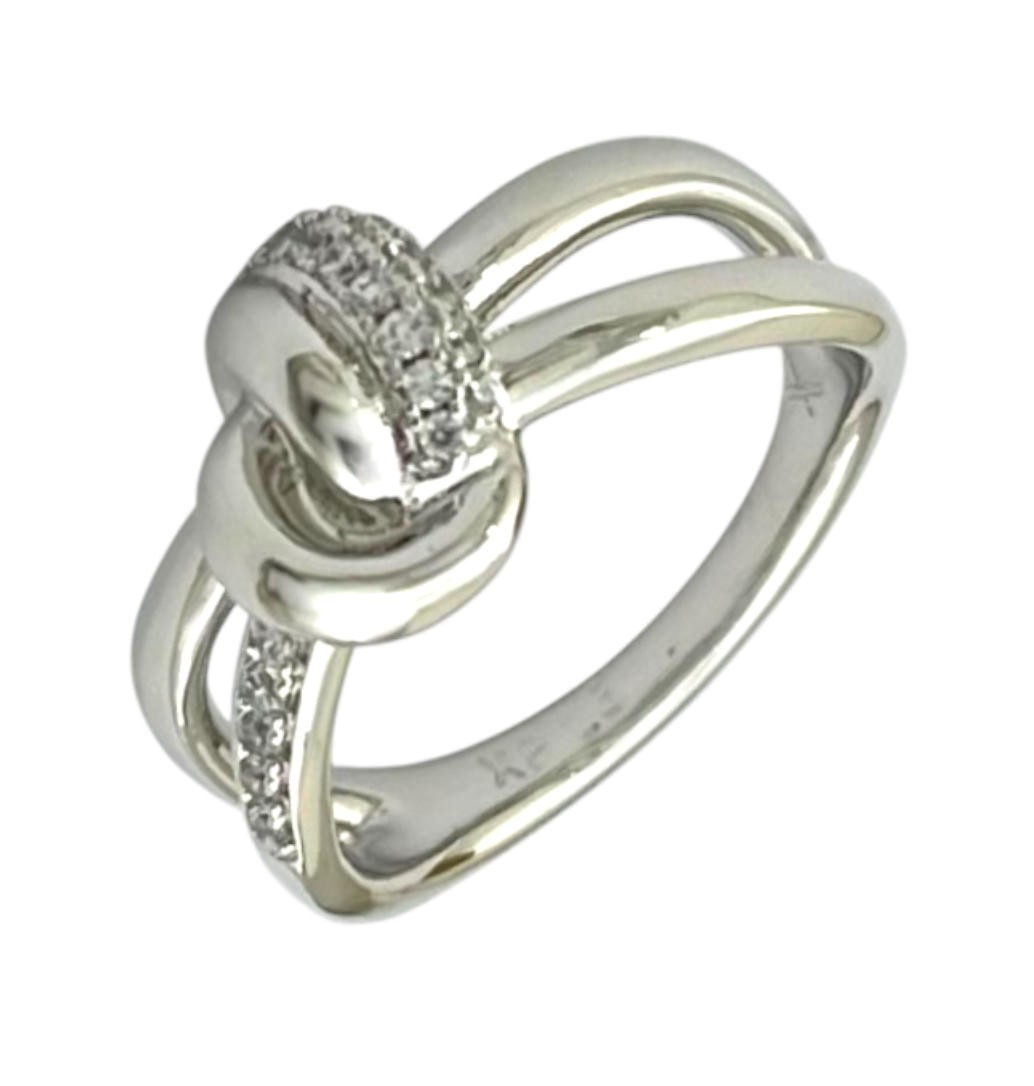 انگشتر زنانه ژوپینگ مدل گره جواهری کد R51711