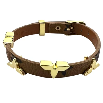 دستبند زنانه چرمی مدل لویی ویتون کد B5312