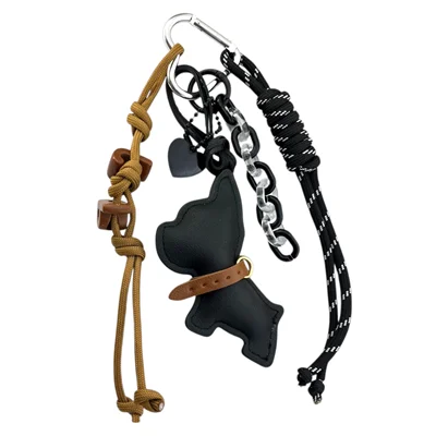 آویز کیف چارم بگ سگ چرمی کد J4118