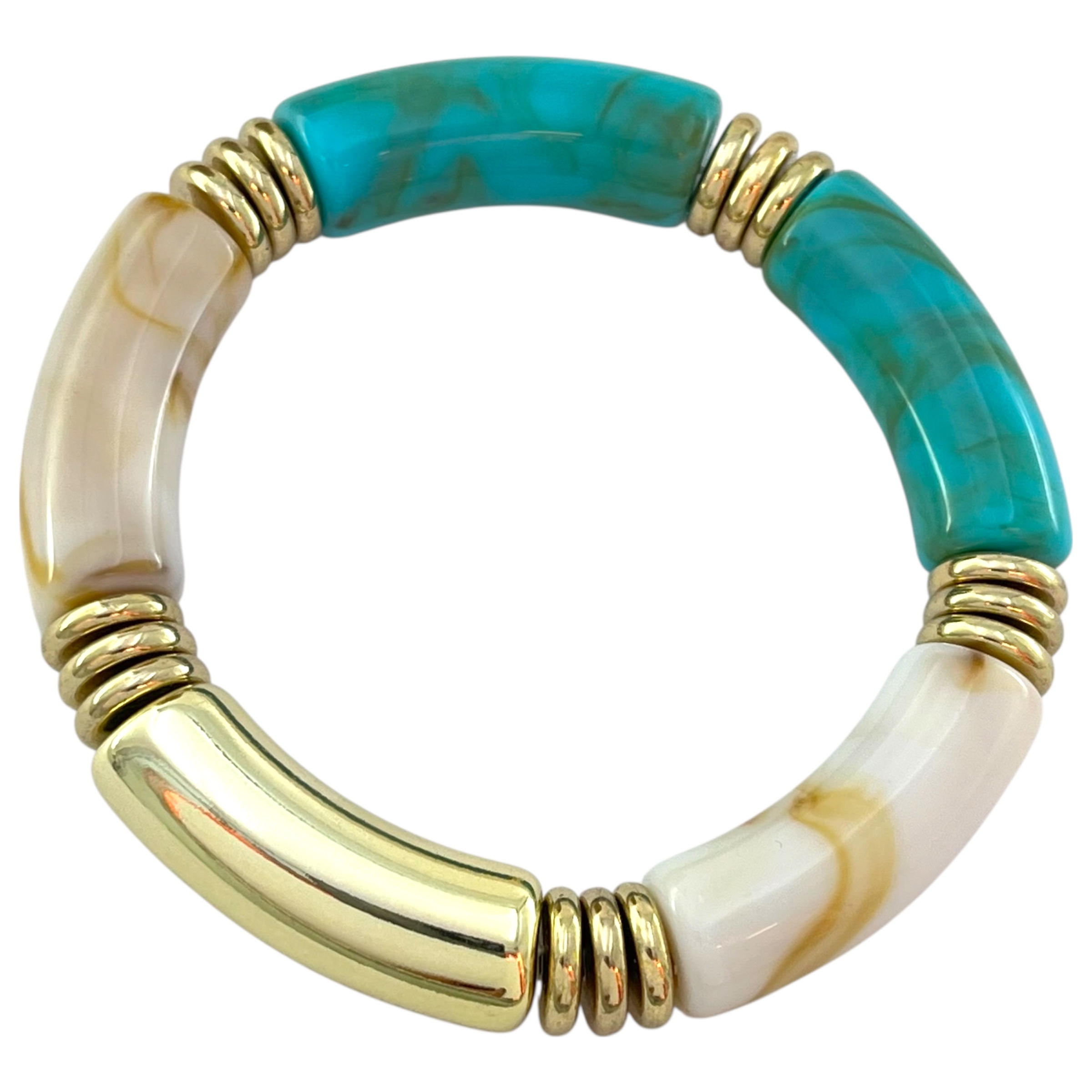 دستبند زنانه بنگل مدل رزین کد B5374