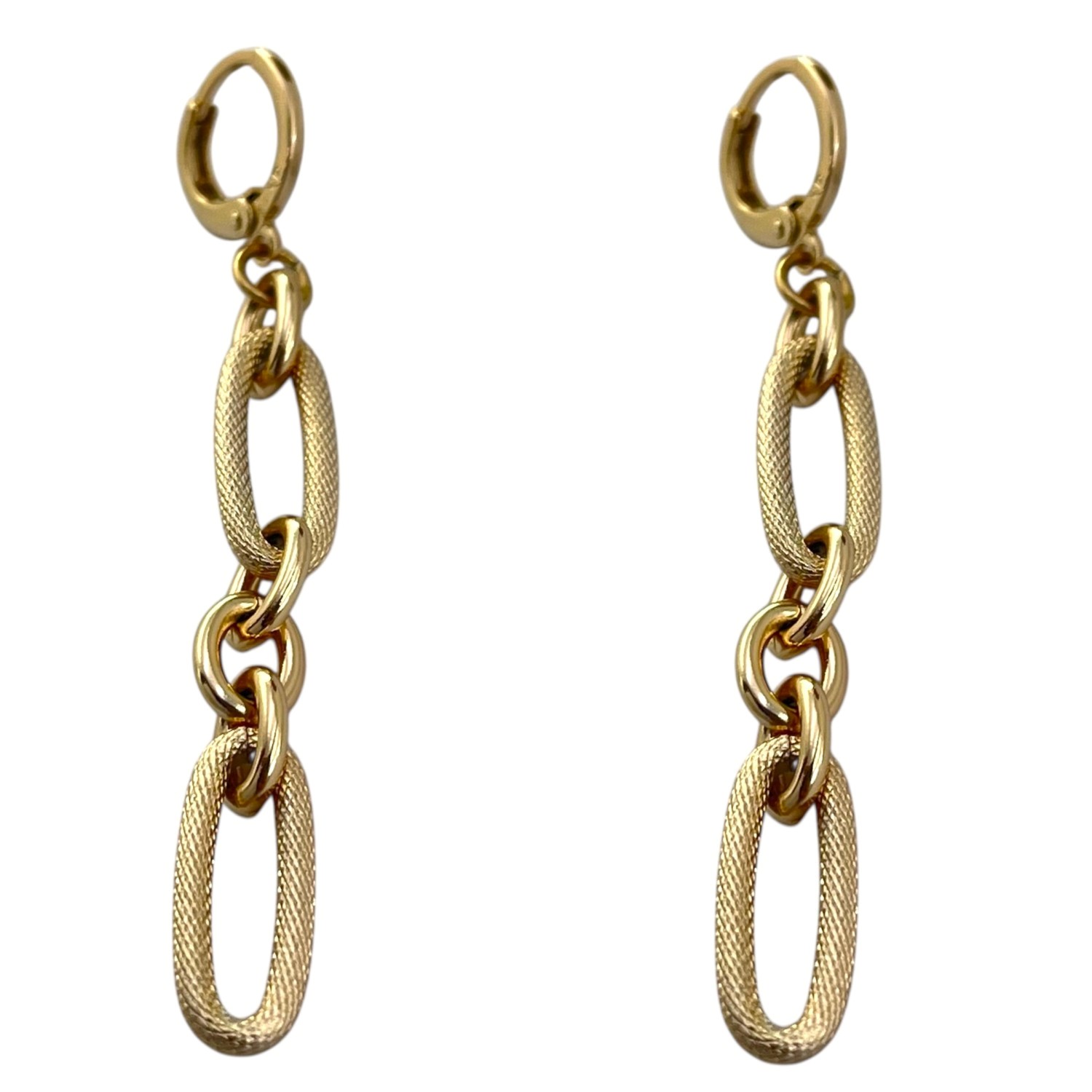 گوشواره زنانه ژوپینگ طرح طلا کد E6273