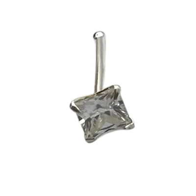 پیرسینگ بینی زنانه نقره مدل نگین کد P4804