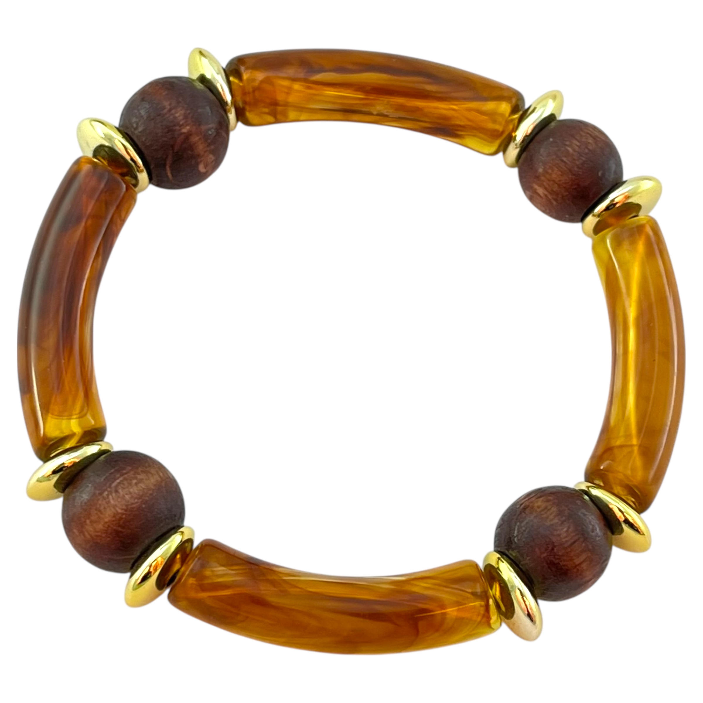 دستبند زنانه بنگل مدل رزین کد B5385