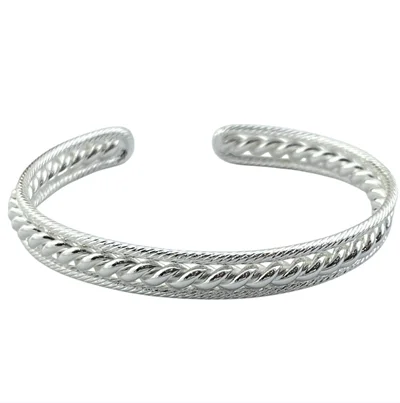 دستبند زنانه بنگل مینیمال مدل طنابی کد B5332