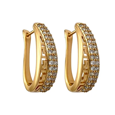 گوشواره زنانه ژوپینگ مدل حلقه کلیپسی کد E5633