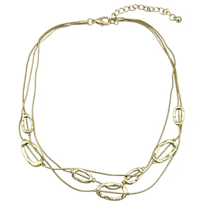 گردنبند زنانه مدل مینیمال سه لاین کد N5182