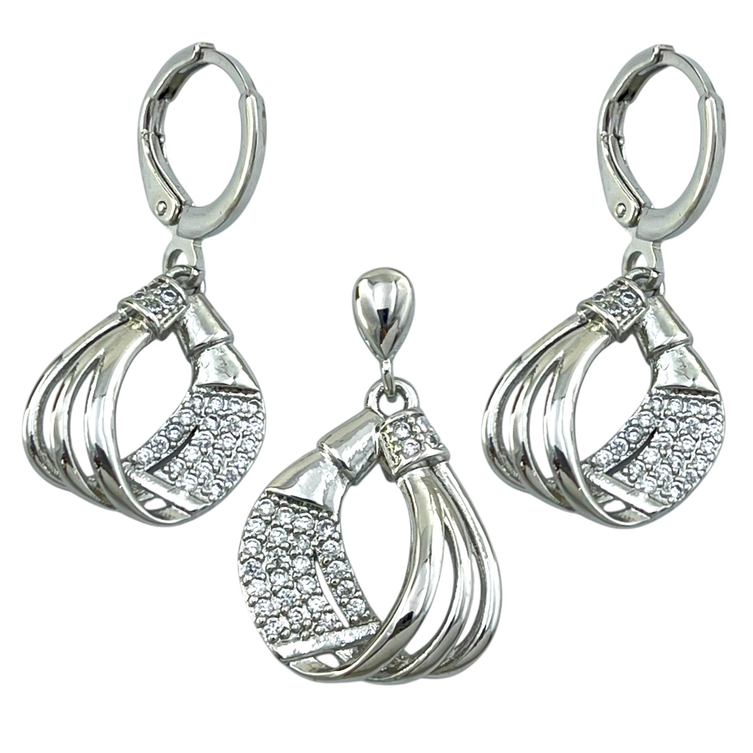 نیم ست زنانه مدل جواهری کد M4360