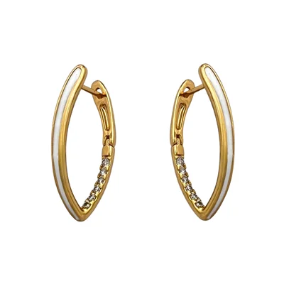 گوشواره زنانه ژوپینگ مدل حلقه کلیپسی کد E5631