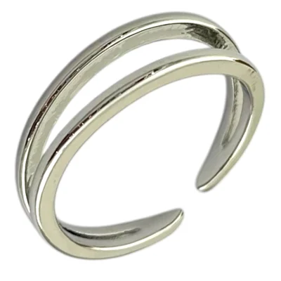 انگشتر زنانه فری سایز مدل خطی کد R5149