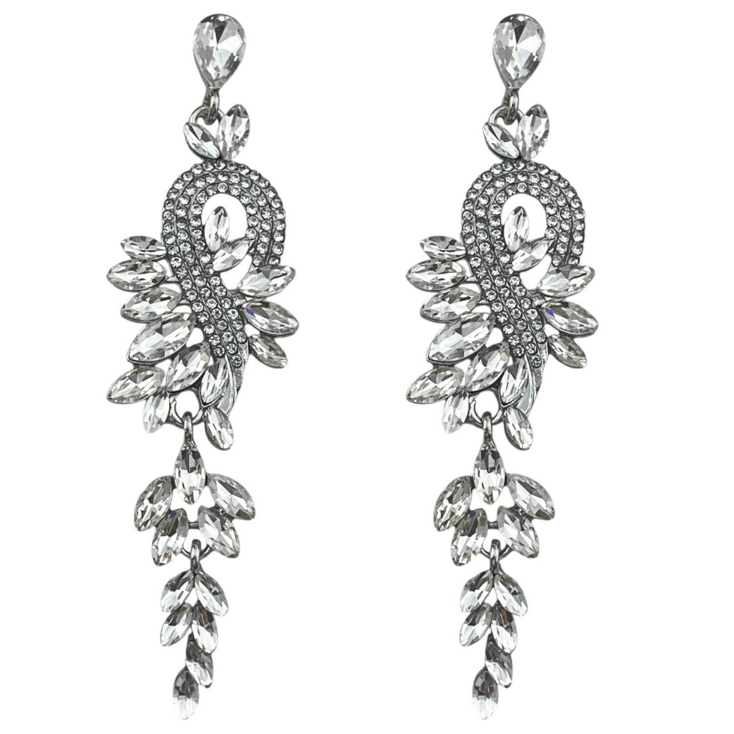 گوشواره زنانه مدل جواهری مروارید E6206