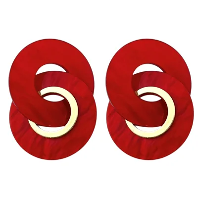 گوشواره زنانه مدل حلقه کد E6107