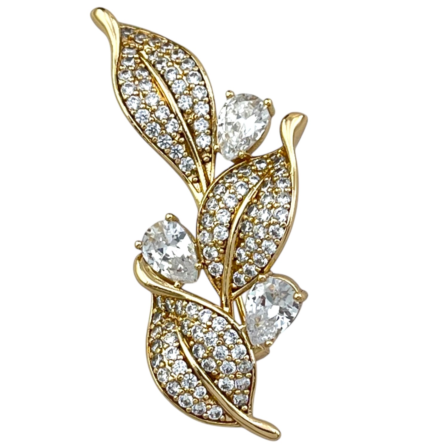 گل سینه زنانه ژوپینگ مدل برگ گل کد G4167