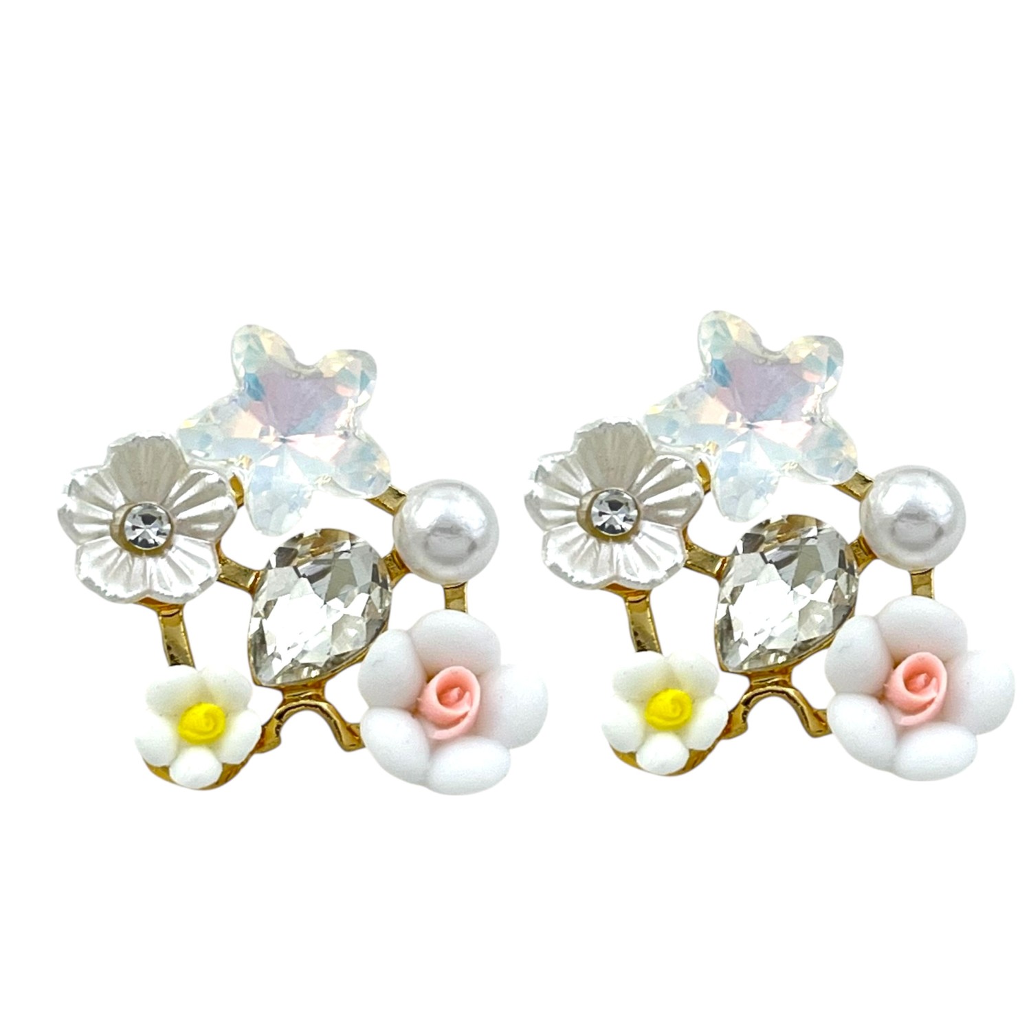 گوشواره زنانه مینیمال مدل شکوفه کد E6174