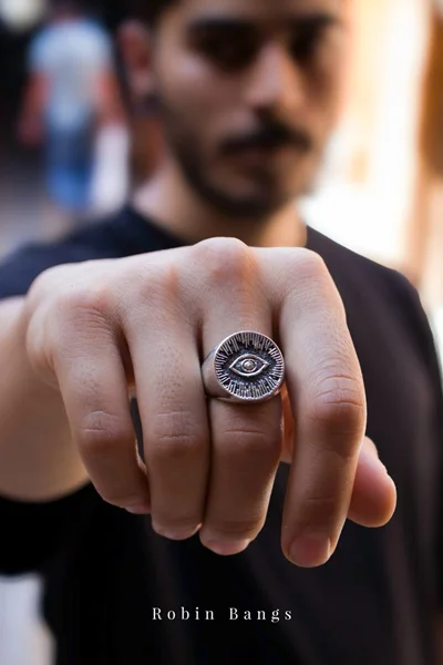 انگشتر مردانه چشم کیهان کد Men0053