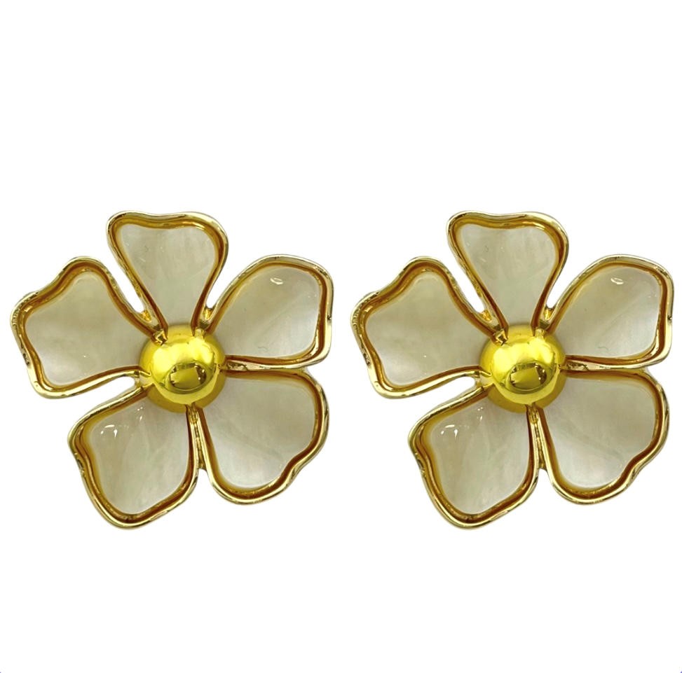 گوشواره زنانه مدل گل کد E6112