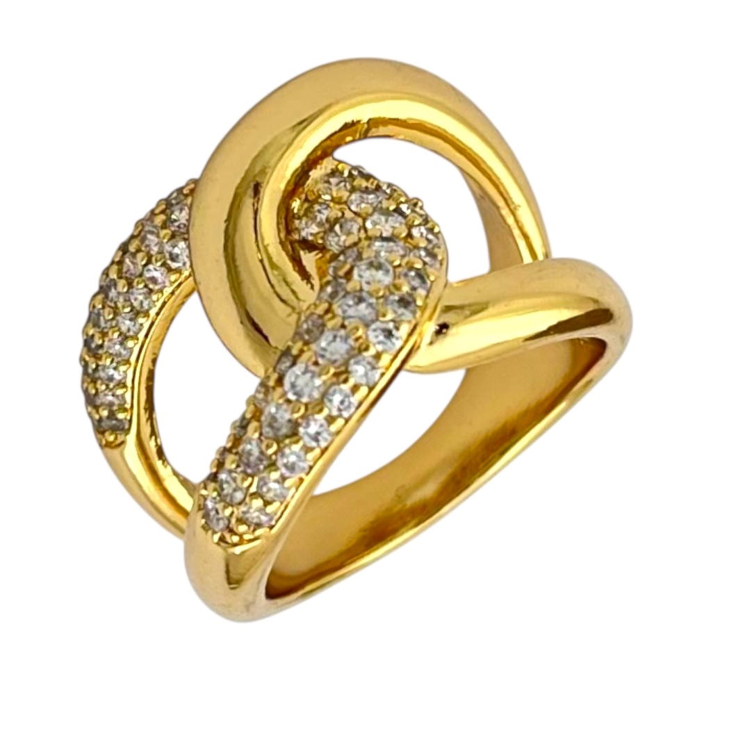 انگشتر زنانه ژوپینگ مدل شنل جواهری کد R51699