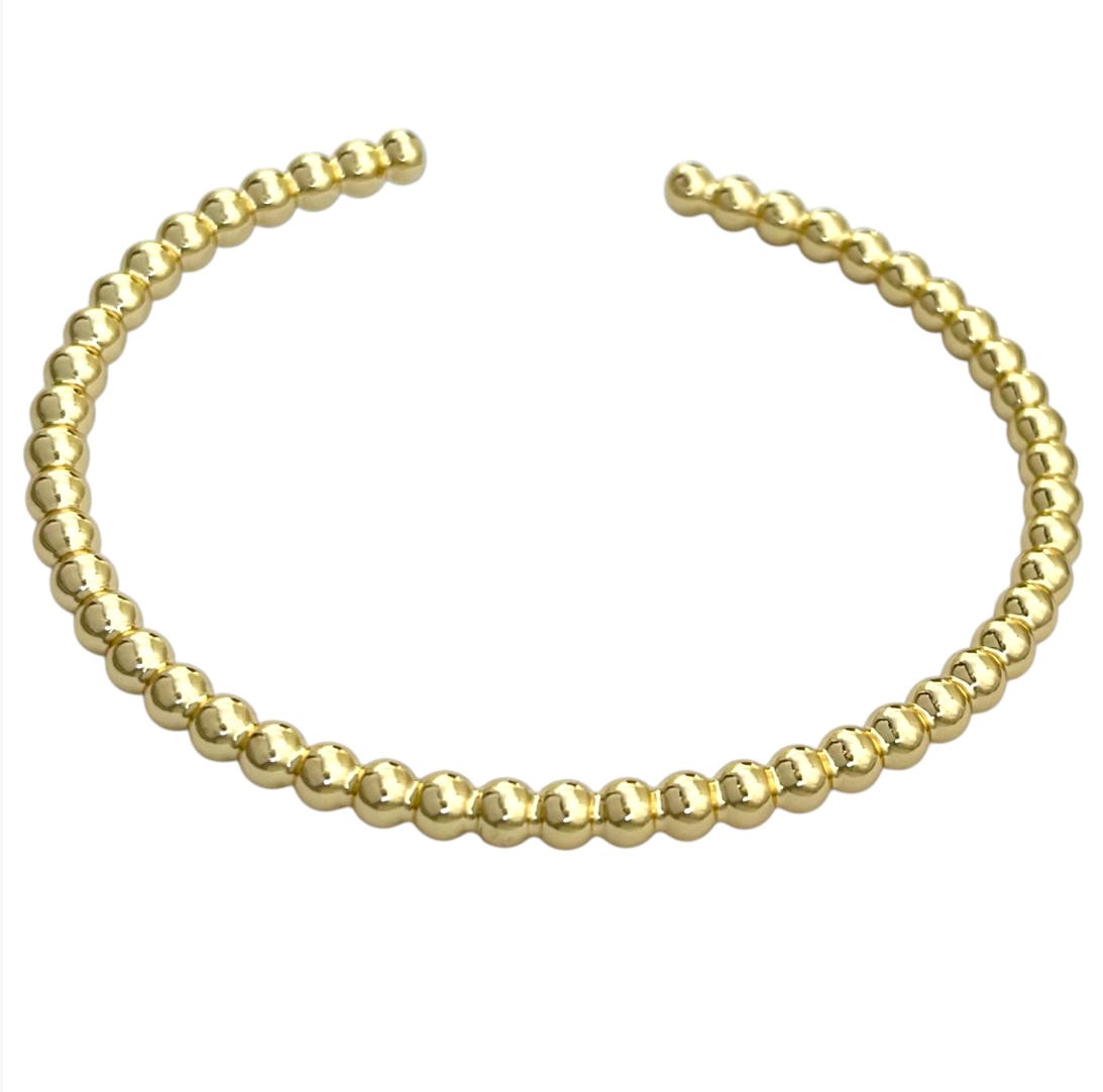 دستبند زنانه بنگل مینیمال مدل توپی کد B5350