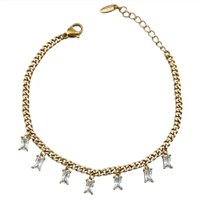 دستبند زنانه ژوپینگ مدل نگین کد B5315