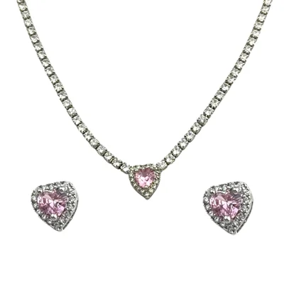 نیم ست زنانه مدل تنیسی قلب کد M4325