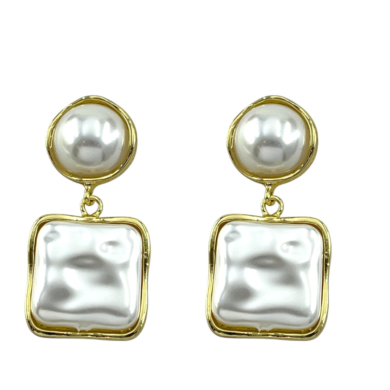 گوشواره زنانه مدل مروارید کد E6384