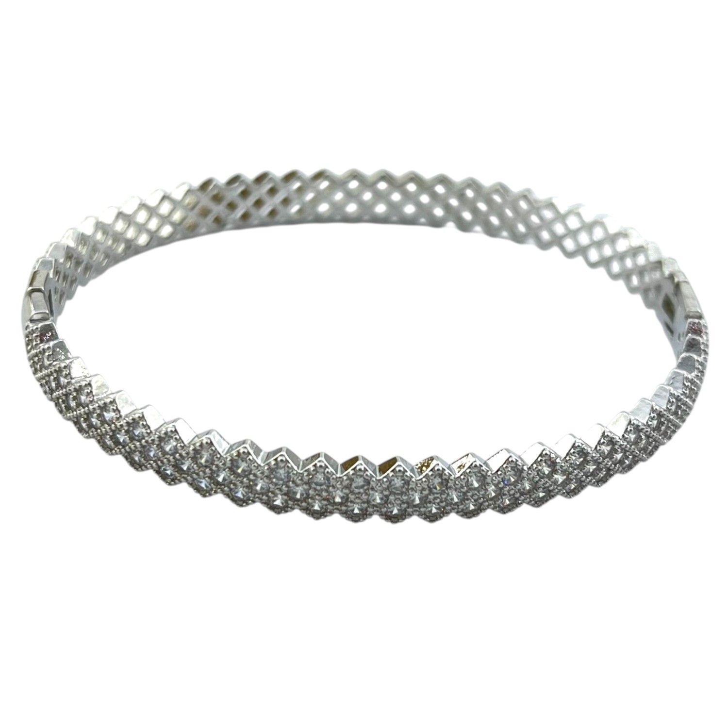 دستبند زنانه بنگل مدل جواهری کد B5411