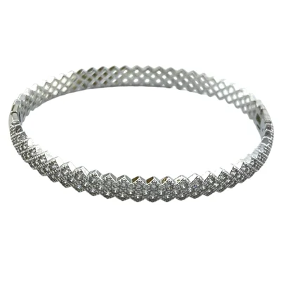 دستبند زنانه بنگل مدل جواهری کد B5411