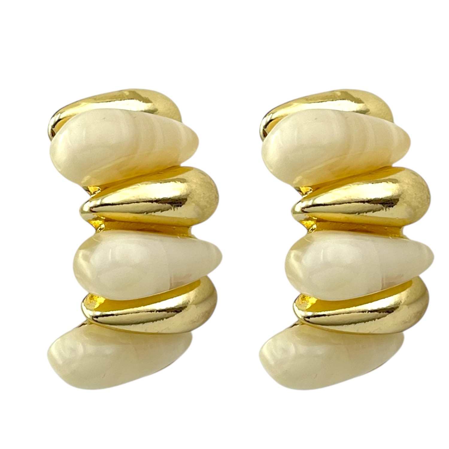 گوشواره زنانه مینیمال مدل میناکاری  کد E6148