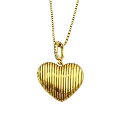 گردنبند زنانه ژوپینگ مدل قلب قاب عکس کد N4992