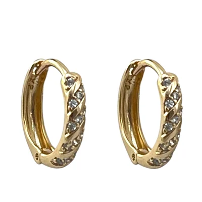 گوشواره زنانه ژوپینگ مدل نگین جواهری کد E6233