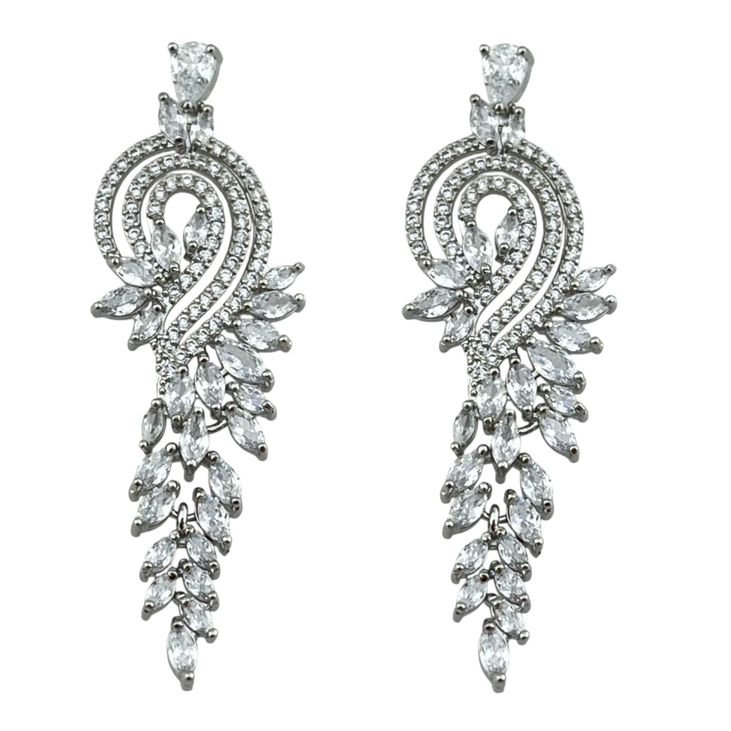 گوشواره زنانه مدل جواهری کد E6220