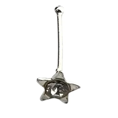 پیرسینگ بینی زنانه نقره مدل ستاره کد P4800