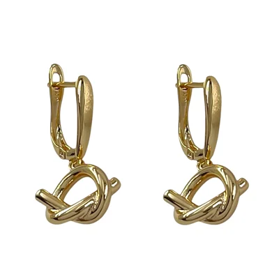 گوشواره زنانه ژوپینگ مدل گره ای کد E6495