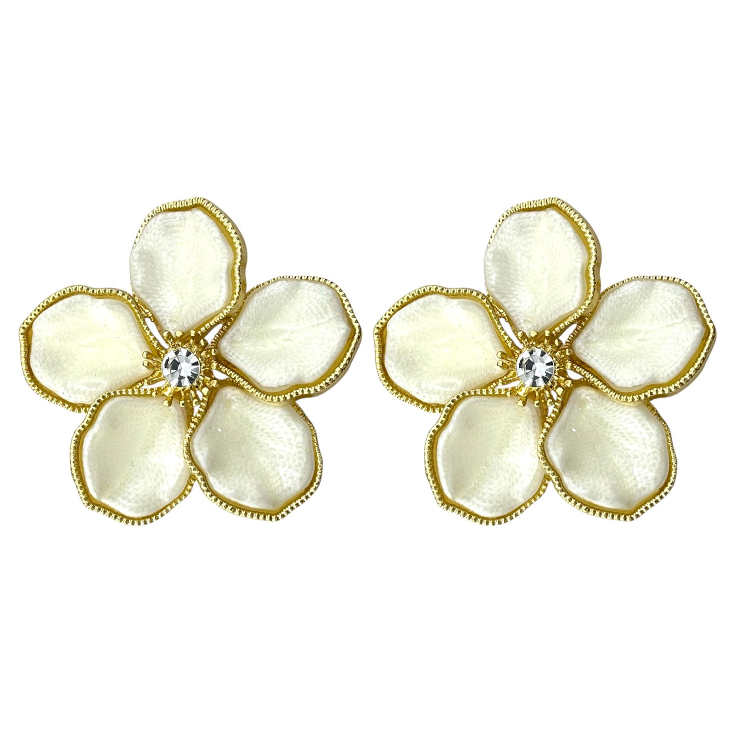 گوشواره زنانه مینیمال مدل گل کد E6155