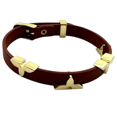 دستبند زنانه چرمی مدل لویی ویتون کد B5311