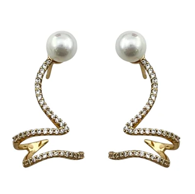 گوشواره زنانه ژوپینگ مدل مروارید کد E6118