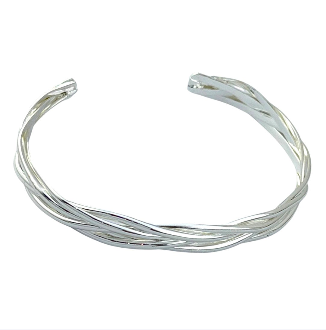 دستبند زنانه بنگل مینیمال مدل پیچی کد B5337