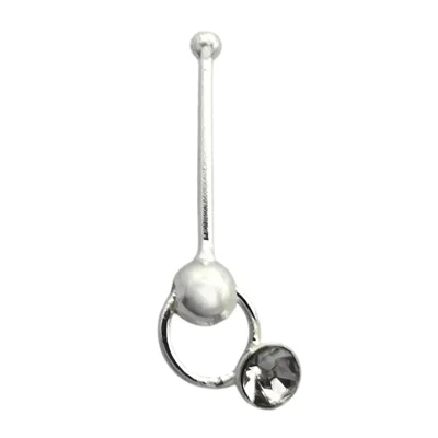 پیرسینگ بینی زنانه نقره مدل توپی کد P4798