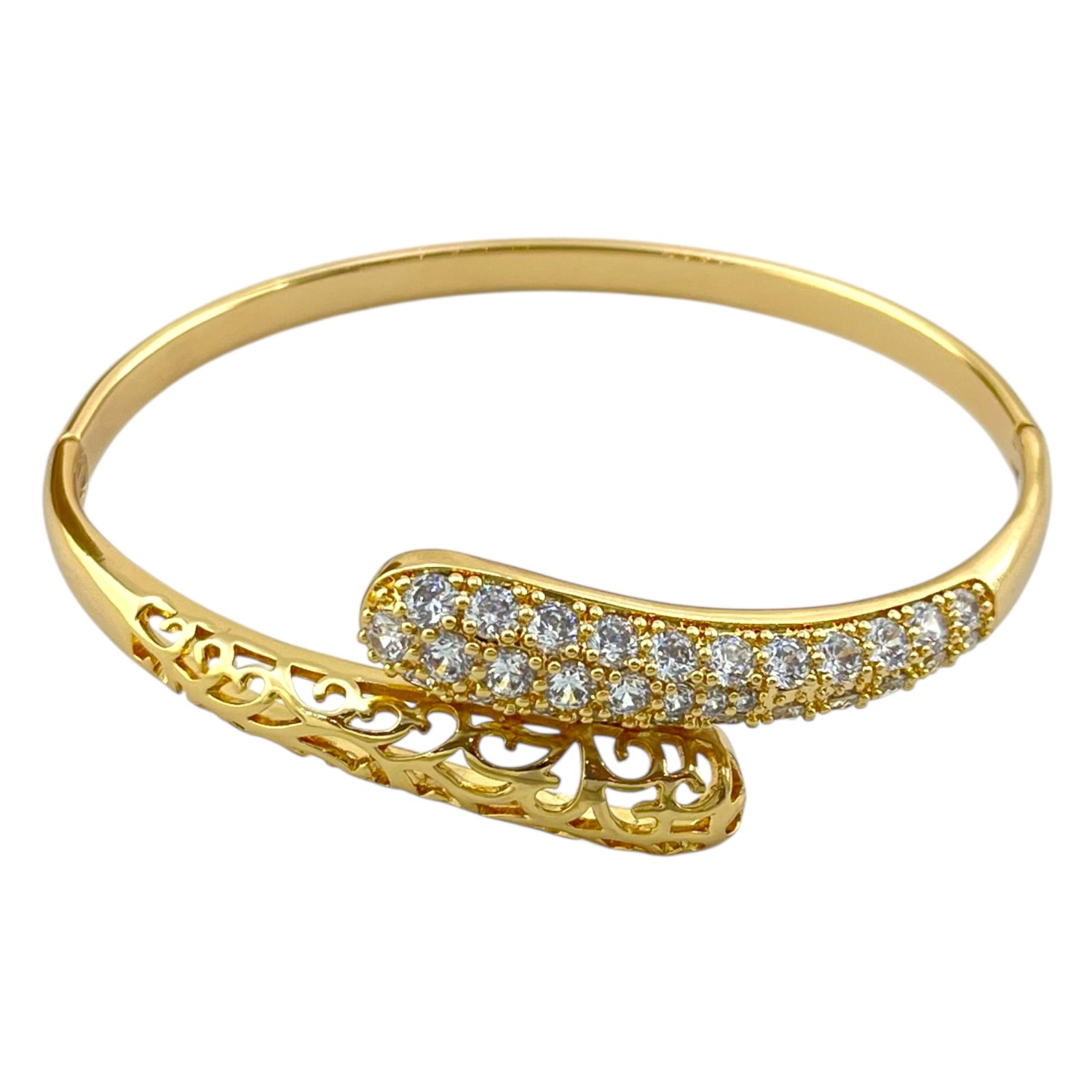 دستبند زنانه ژوپینگ بنگل مدل جواهری کد B5413