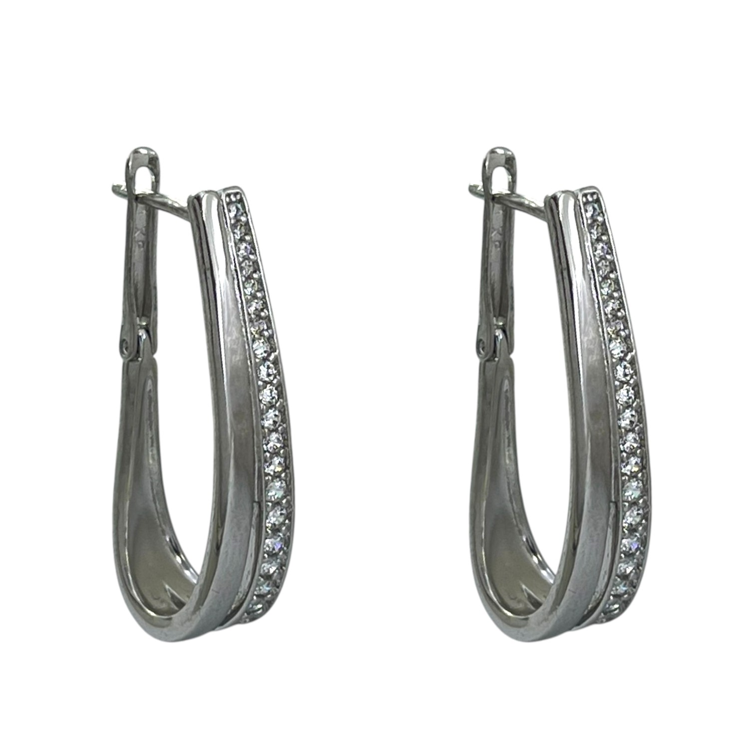 گوشواره زنانه ژوپینگ مدل جواهری کد E6274