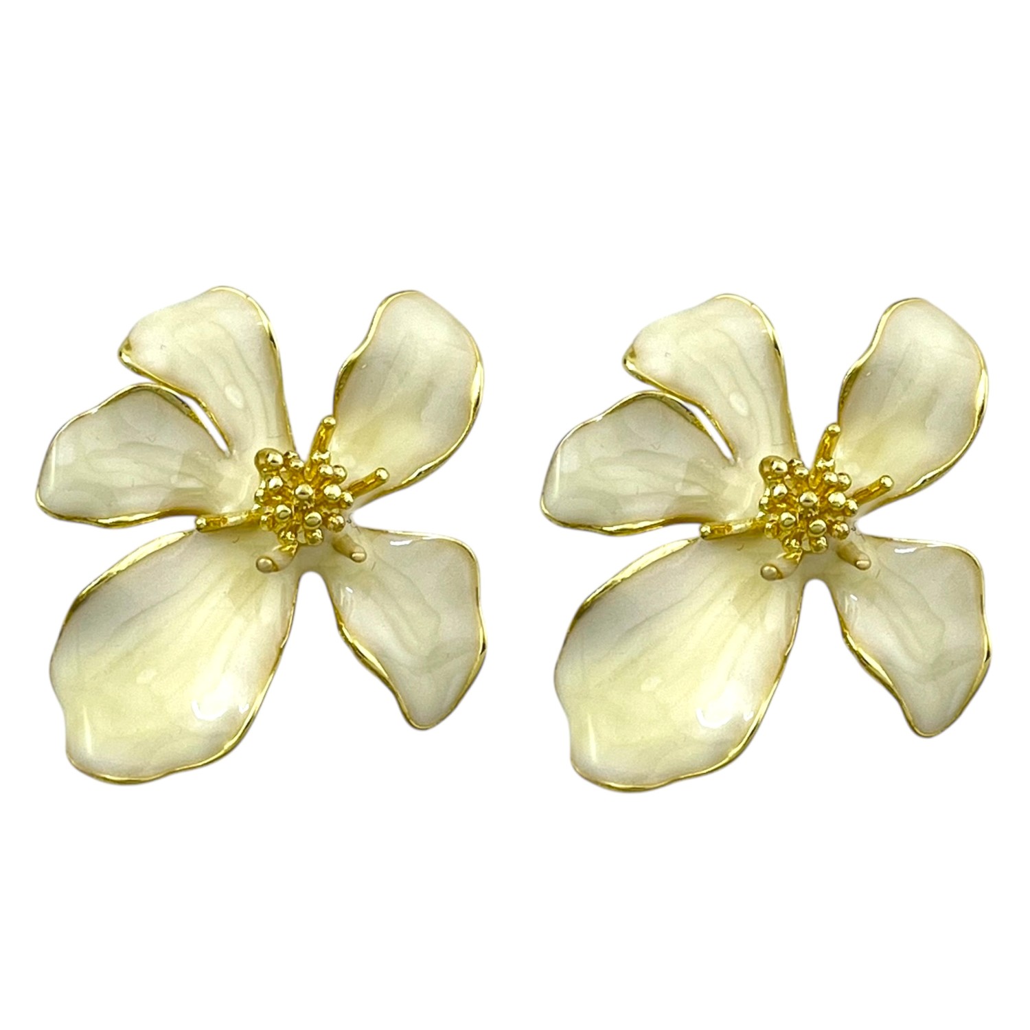 گوشواره زنانه میناکاری مدل گل کد E6180