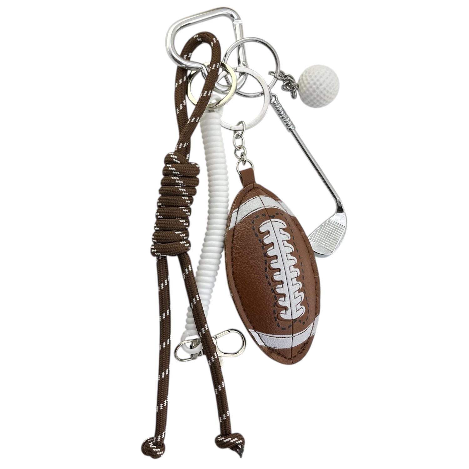 آویز کیف چارم بگ بیسبال چرمی کد J4117