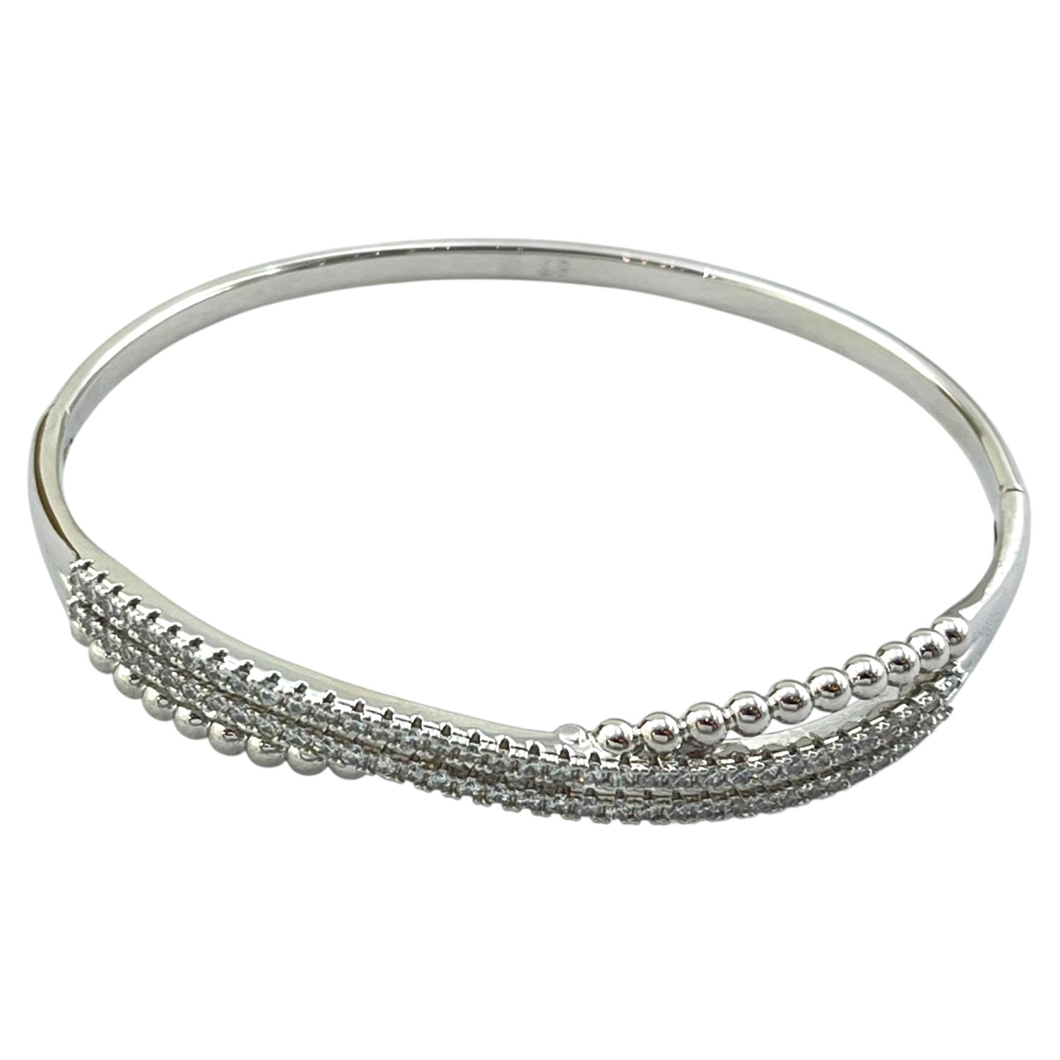 دستبند زنانه  ژوپینگ بنگل مدل جواهری کد B5415