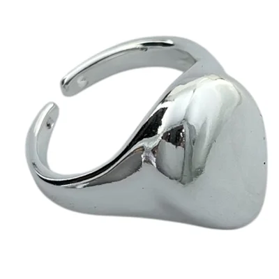 انگشتر زنانه مینیمال ابنقره مدل قطره کد R5087