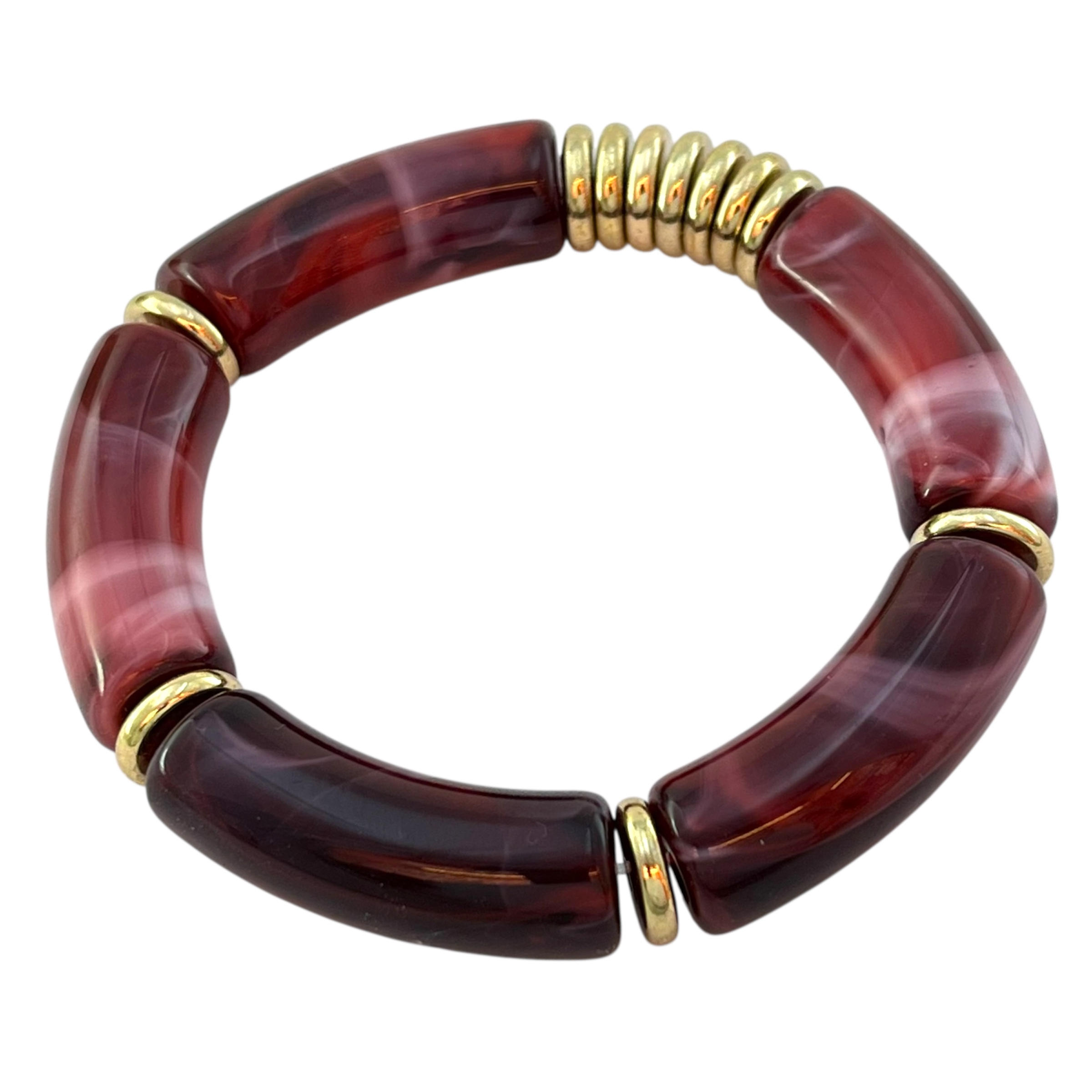 دستبند زنانه بنگل مدل رزین کد B5369