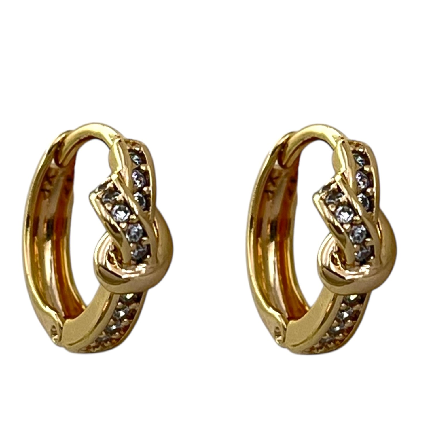 گوشواره زنانه ژوپینگ مدل گره کد E6325