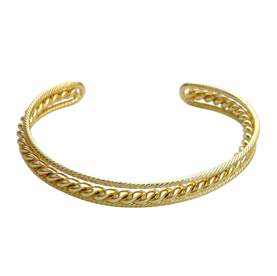 دستبند زنانه بنگل مینیمال مدل طنابی کد B5349