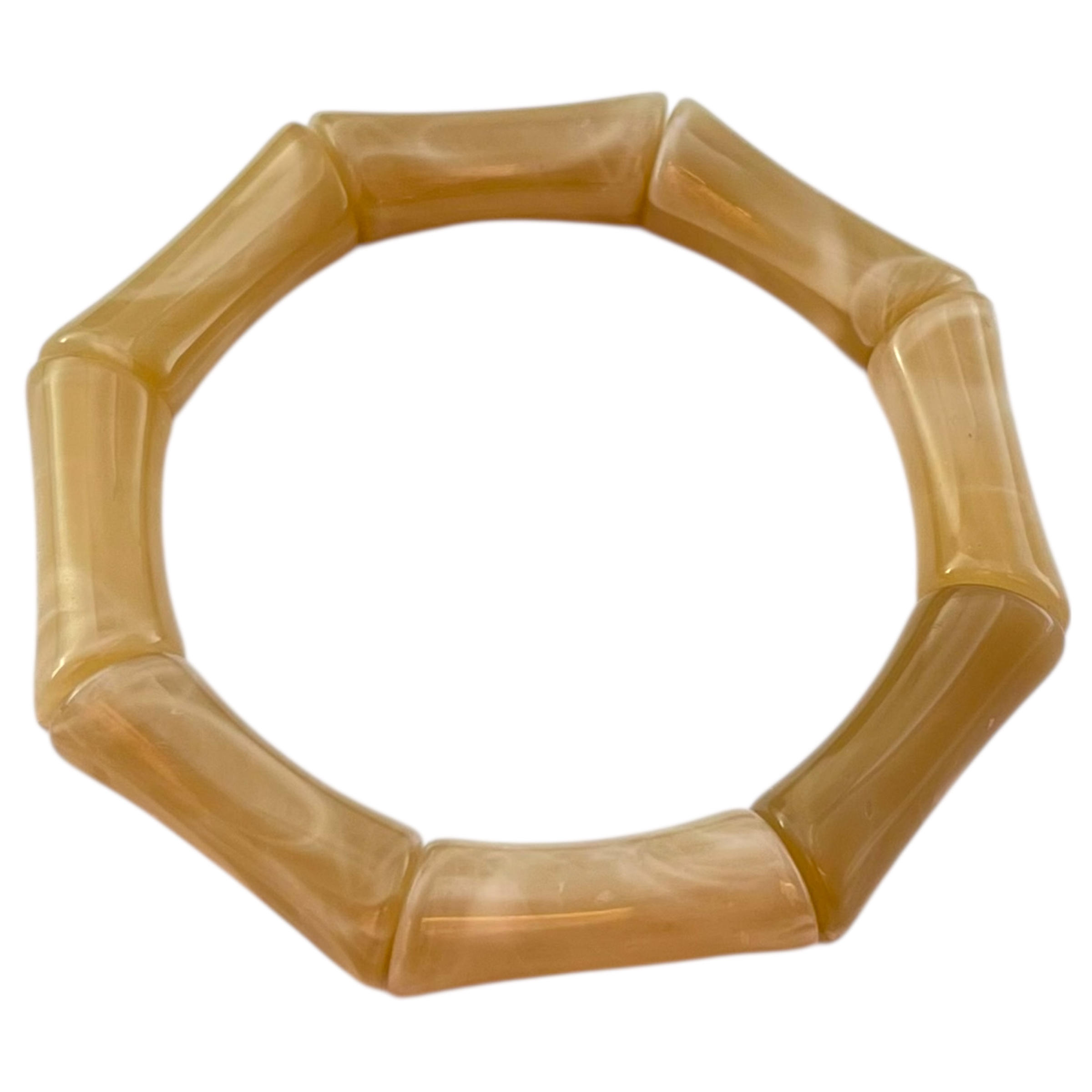 دستبند زنانه بنگل مدل رزین کد B5401