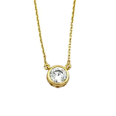 گردنبند زنانه ژوپینگ مدل نگین جواهری کد N5051