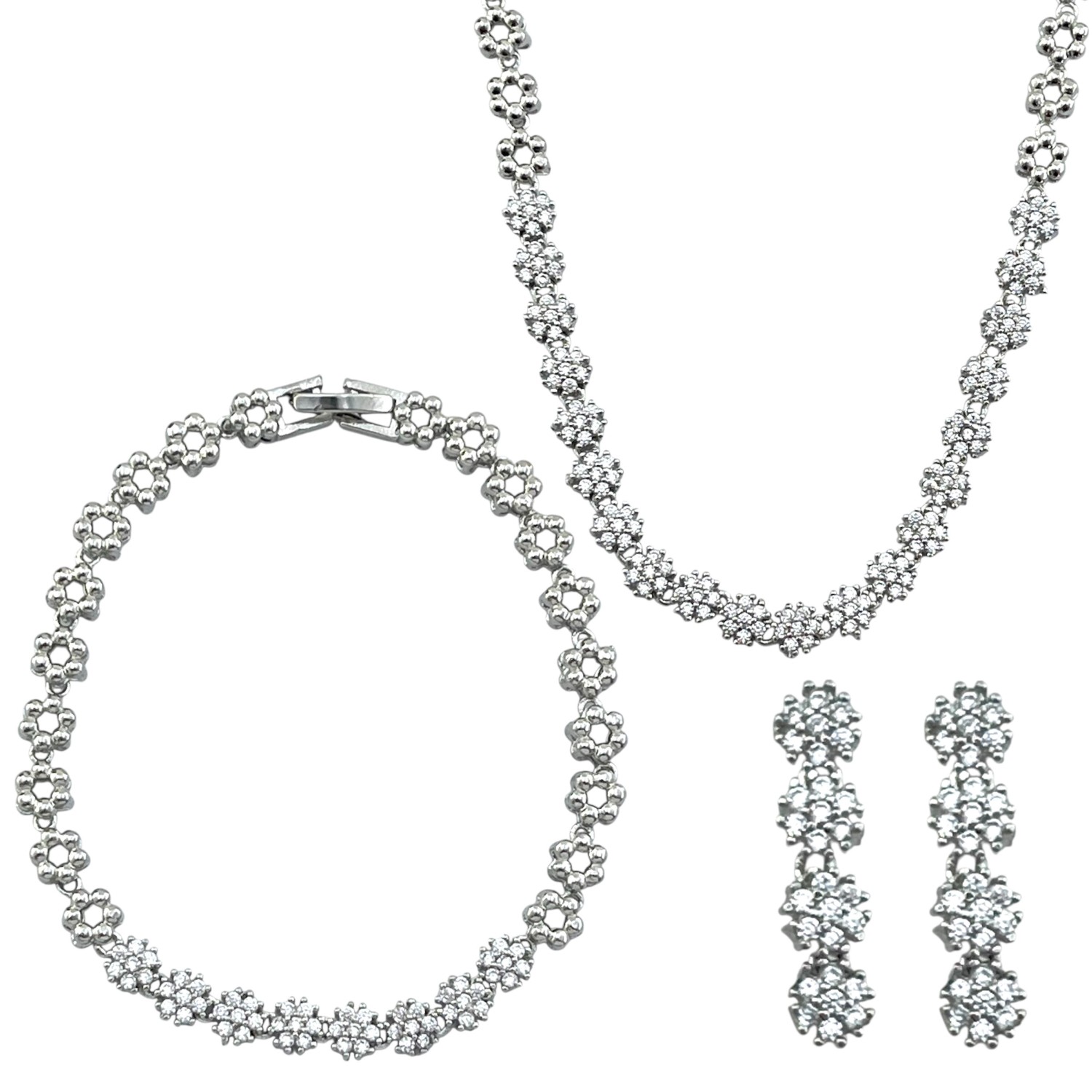 نیم ست زنانه مدل جواهری کد M4351